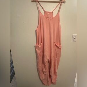 FP Movement by Free People Hot Shot Onesie Pink Jumpsuit pink oversized Lounge S